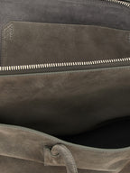 The Attico Gray Bovine Leather Shoulder Bag