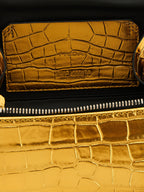The Attico Gold Bovine Leather Handbag