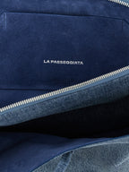The Attico Blue Cotton Shoulder Bag
