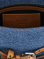 Moschino Blue Cotton Handbag