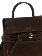 Moschino Brown Calfskin Handbag