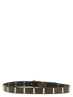 PINKO Gray Calfskin Regular Belt