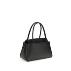 Prada Black Calf Leather Bos Taurus Handbag