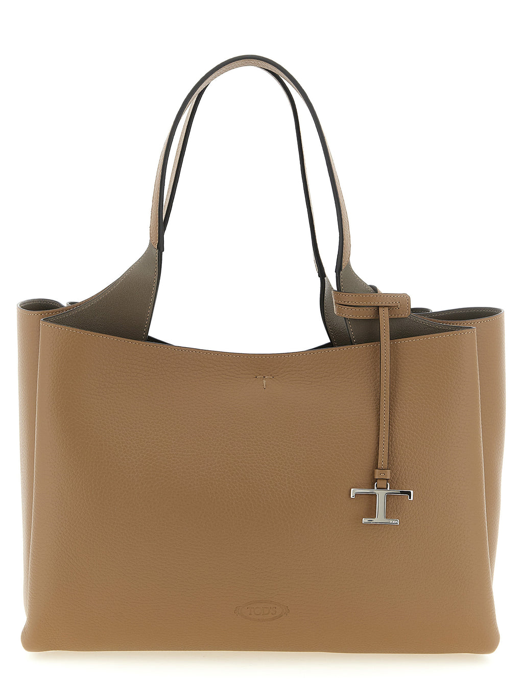 Tod's Brown Calfskin Tote Bag