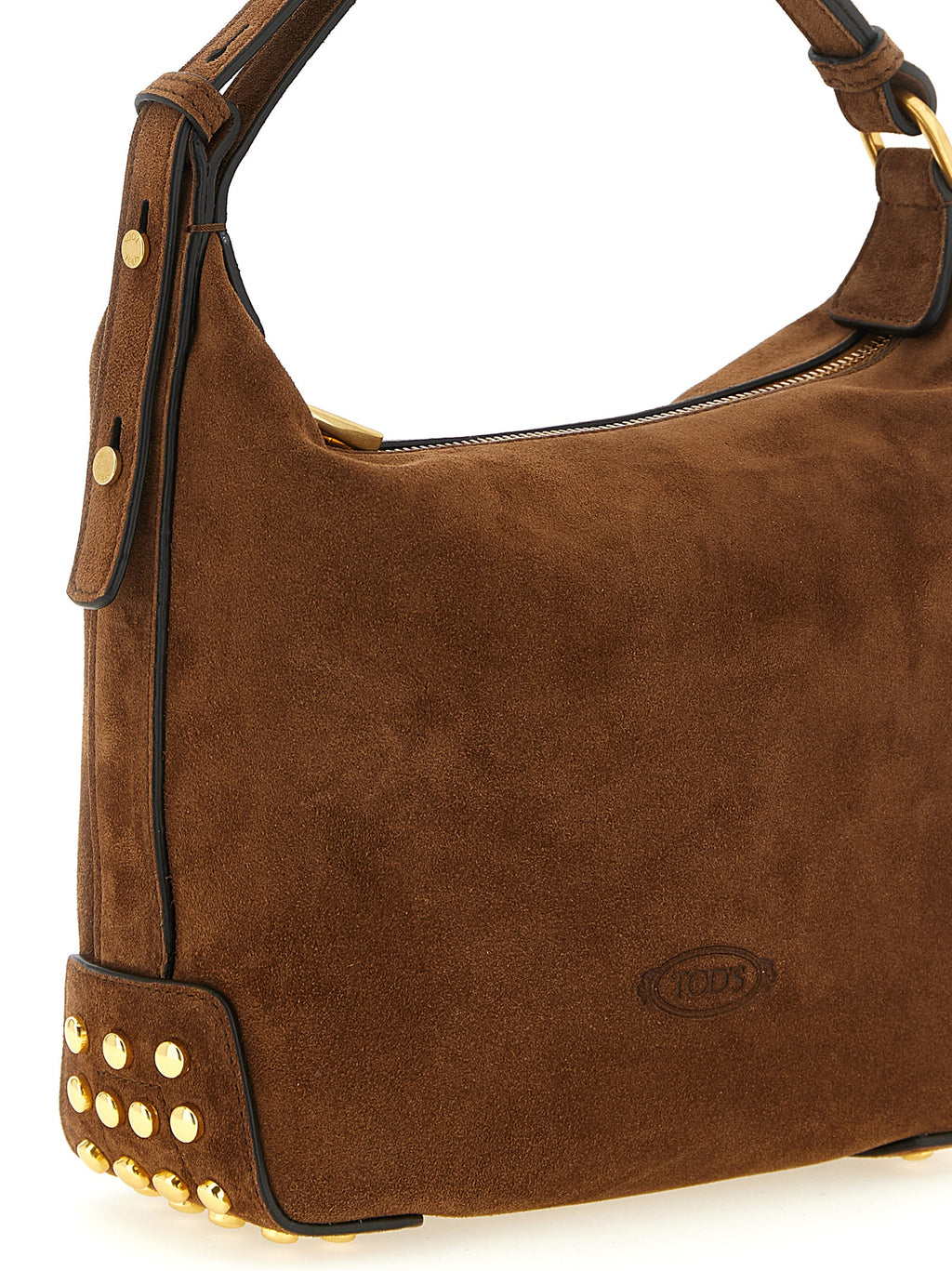 Tod's Brown Calfskin Shoulder Bag