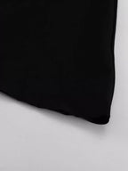 YSONA Puff Sleeve Contrast Collar Dress — close-up view | Women's Dress | Shop YSONA