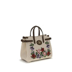 Valentino Garavani Beige Linen Handbag