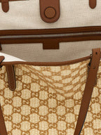 Gucci Brown Cotton Handbag