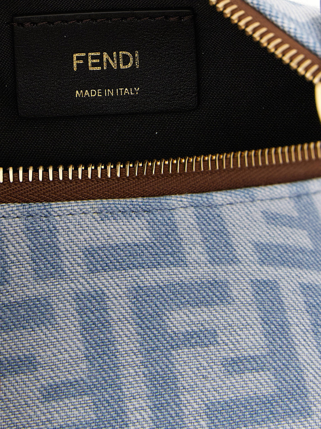 Fendi Blue Cotton Handbag