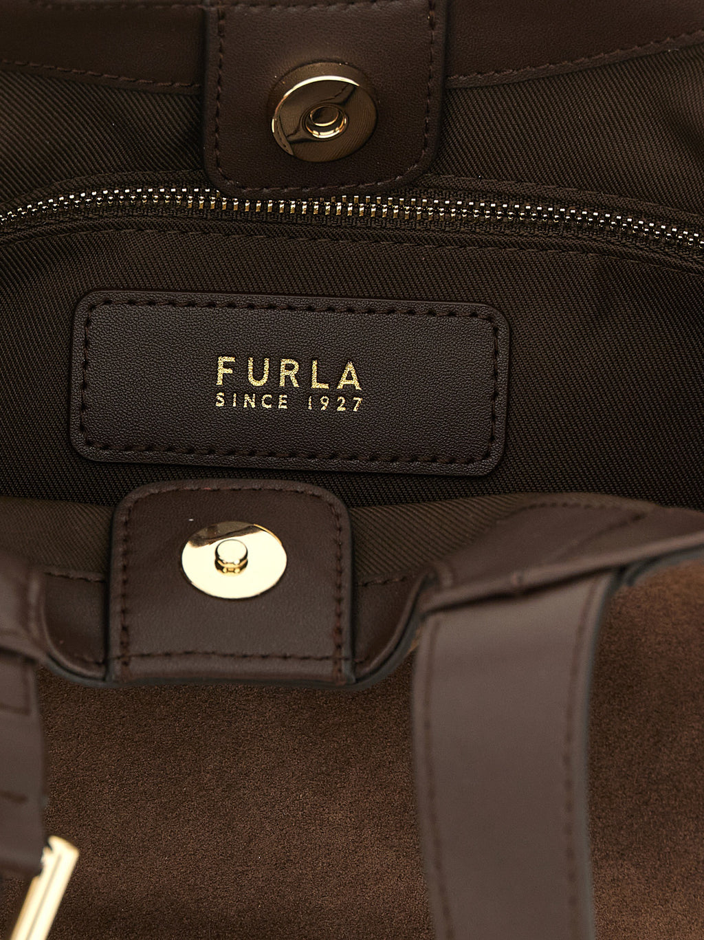 Furla Brown Calfskin Handbag