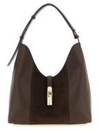 Furla Brown Calfskin Shoulder Bag