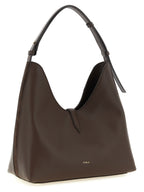 Furla Brown Calfskin Shoulder Bag