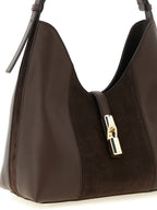 Furla Brown Calfskin Shoulder Bag