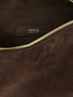 Furla Brown Calfskin Shoulder Bag