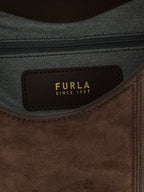 Furla Brown Calfskin Shoulder Bag