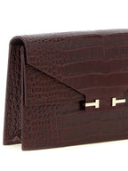 Tom Ford Bordeaux Calfskin Clutch Bag
