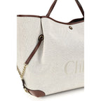 Chloé Beige Cotton Shoulder Bag