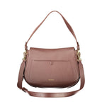 Coccinelle Brown Leather Women's Bag with Removable Strap and Compartments