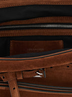 Moschino Brown Calfskin Clutch Bag