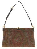 Etro Brown Pvc Clutch Bag