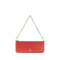 PINKO Red Calf Leather Bos Taurus Shoulder Bag