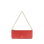 PINKO Red Calf Leather Bos Taurus Shoulder Bag