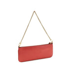PINKO Red Calf Leather Bos Taurus Shoulder Bag