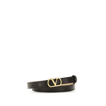 Valentino Garavani Black Lamb Ovis Aries Regular Belt