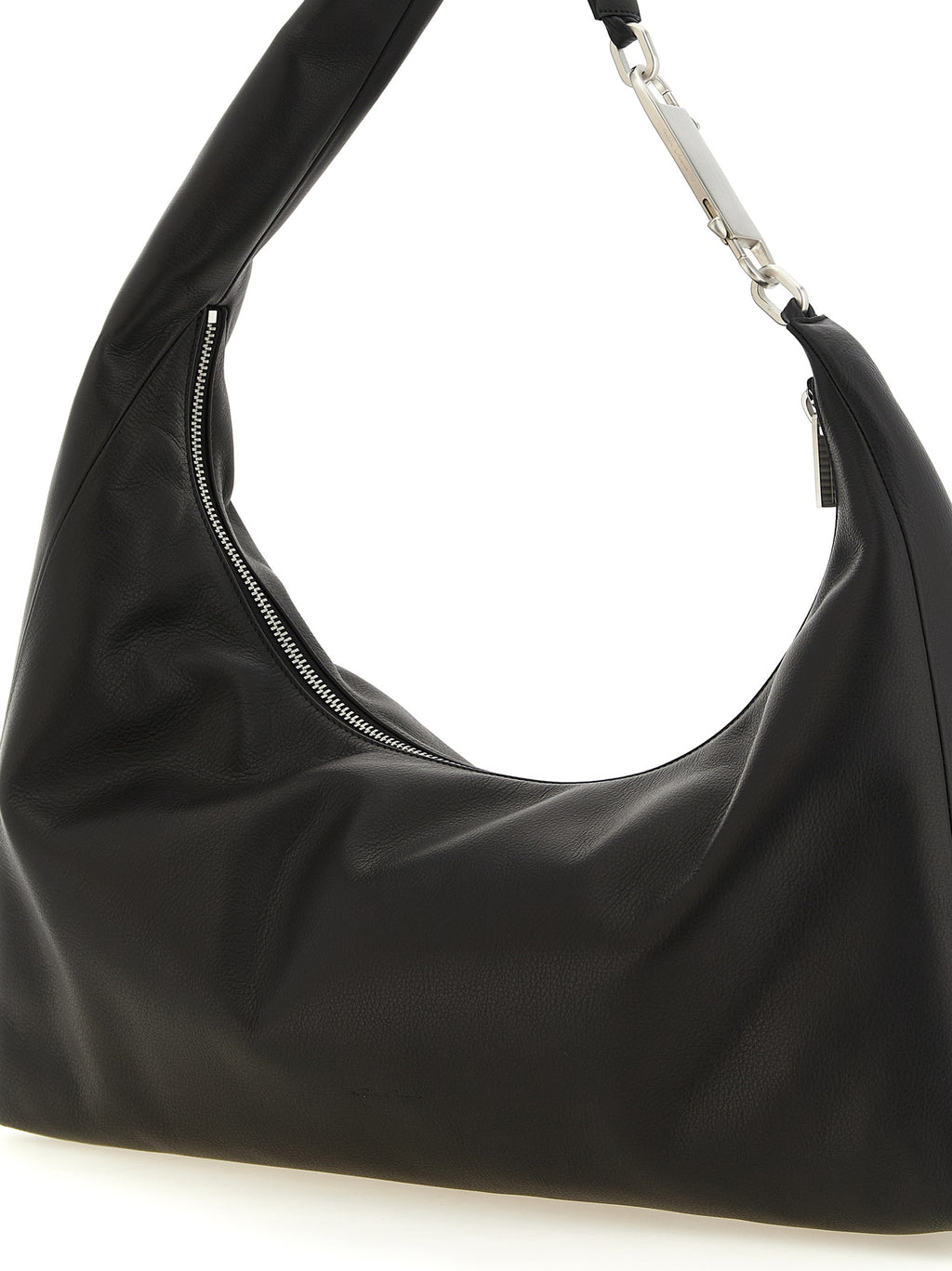 Rick Owens Black Calfskin Shoulder Bag
