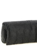 Rick Owens Black Lamb Leather Clutch Bag