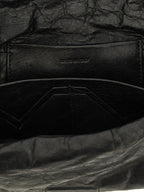 Rick Owens Black Lamb Leather Clutch Bag