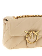 PINKO Beige Lambskin Crossbody Bag