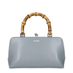 Jil Sander Gray Leather Handbag