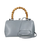 Jil Sander Gray Leather Handbag