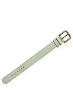Dolce & Gabbana Green Embossed Leather Gold Buckle Belt Strap Bracelet