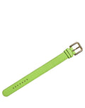 Dolce & Gabbana Green Textured Leather Gold Buckle Belt Strap Bracelet