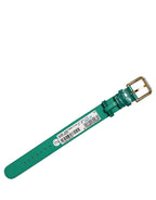 Dolce & Gabbana Green Embossed Leather Gold Buckle Belt Strap Bracelet