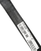 Dolce & Gabbana Black Textured Leather Gold Buckle Belt Strap Bracelet