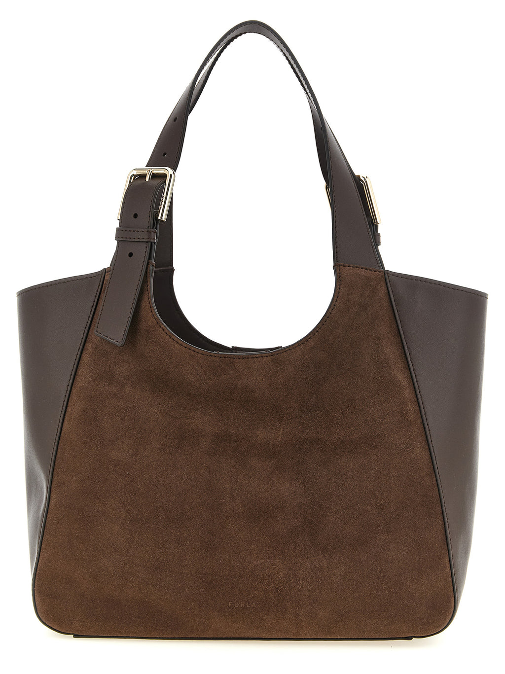 Furla Brown Calfskin Tote Bag