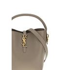 Saint Laurent Beige Calf Leather Bos Taurus Backet Bag