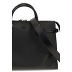 Valentino Garavani Black Calf Leather Bos Taurus Handbag