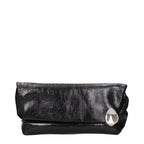 Jil Sander Black Leather Clutch Bag