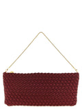NAGHEDI Red Polyester Clutch Bag