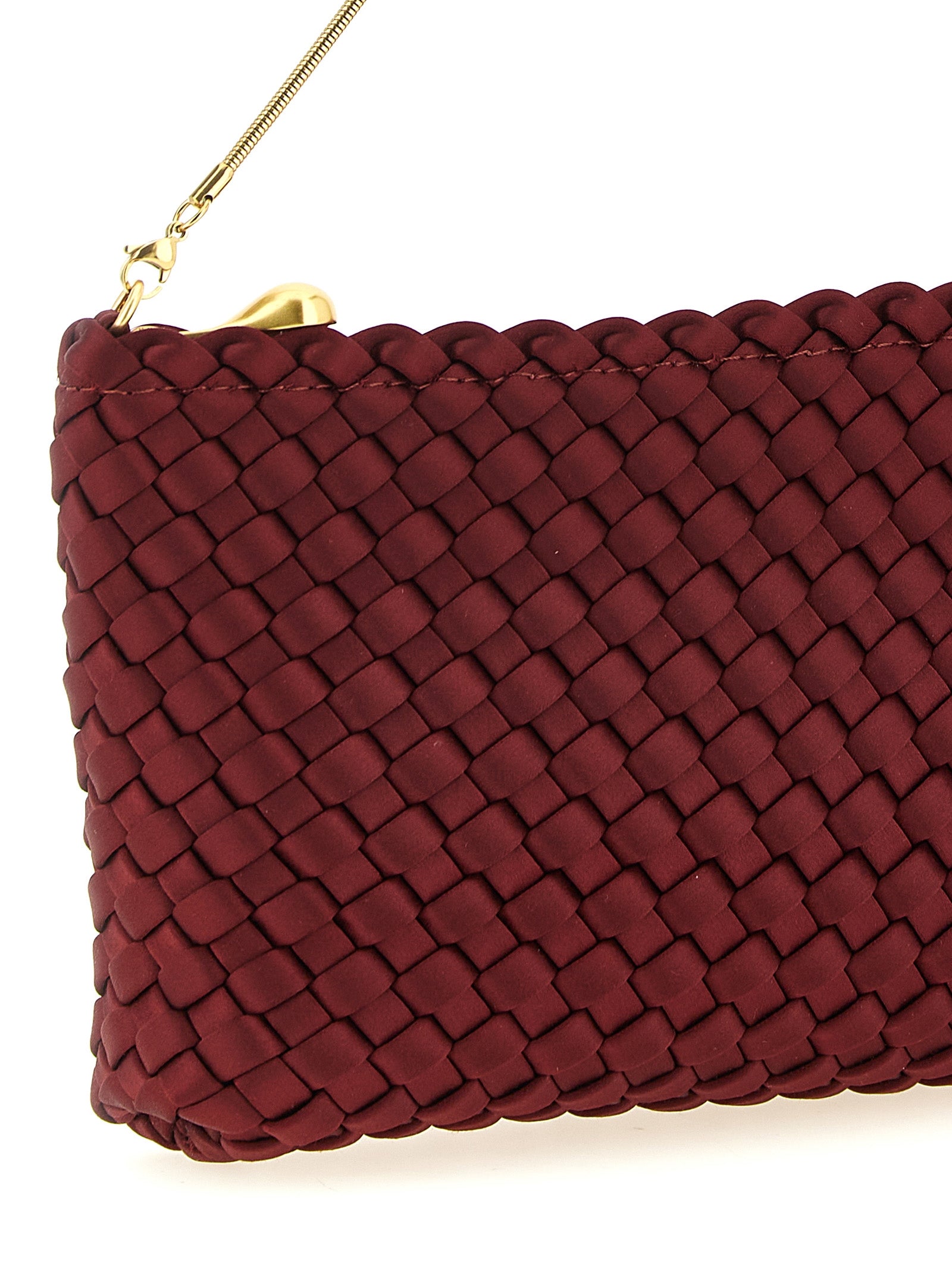 NAGHEDI Red Polyester Clutch Bag