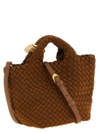 NAGHEDI Brown Nylon Handbag
