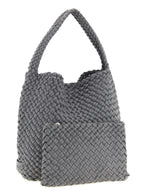 NAGHEDI Gray Nylon Shoulder Bag
