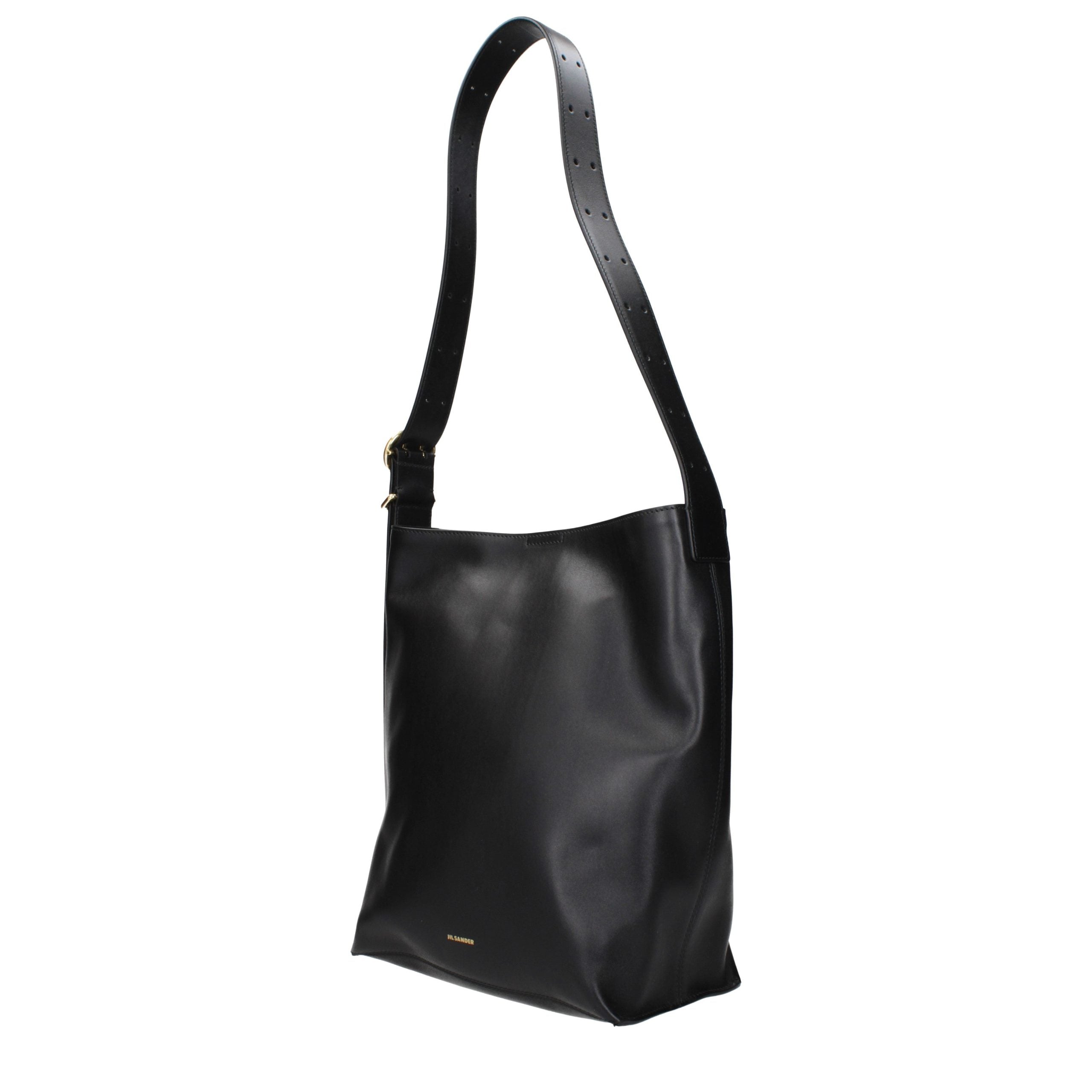 Jil Sander Black Leather Crossbody Bag