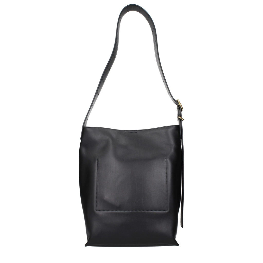 Jil Sander Black Leather Crossbody Bag