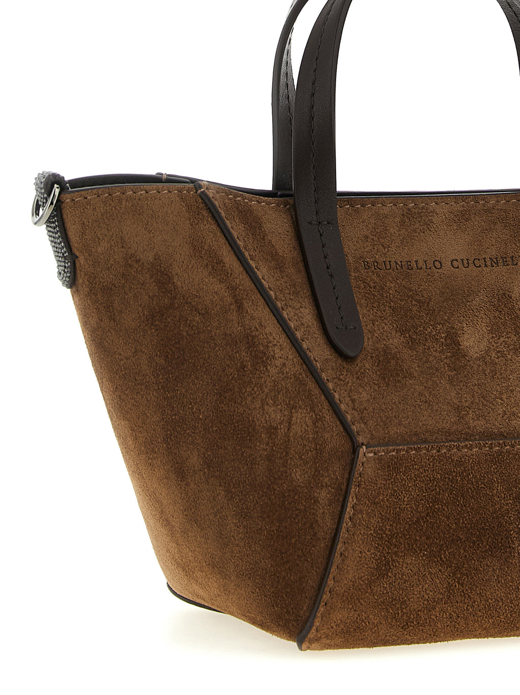 Brunello Cucinelli Brown Calfskin Handbag