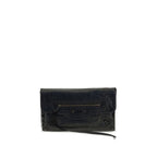 Balenciaga Black Lamb Ovis Aries Clutch Bag